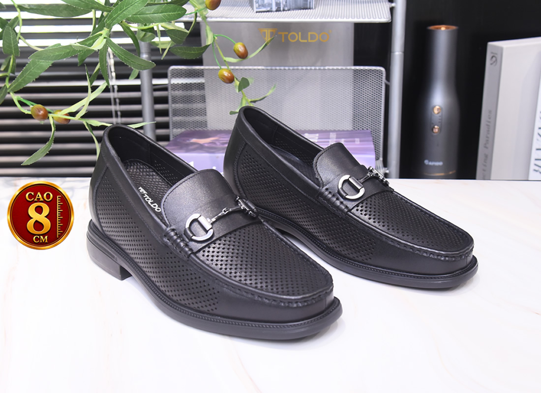 Giày cao nam 8cm đục lỗ thoáng khí 5